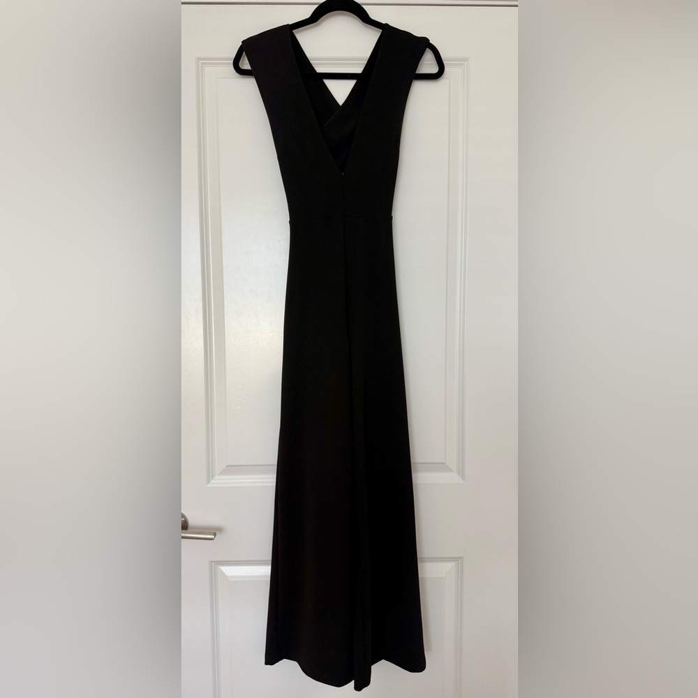 Lulu’s Thinking Out Loud Black Backless Jumpsuit